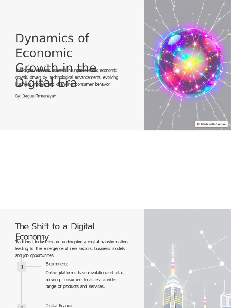 Dynamics of Economic Growth in The Digital Era | PDF | Business Model ...