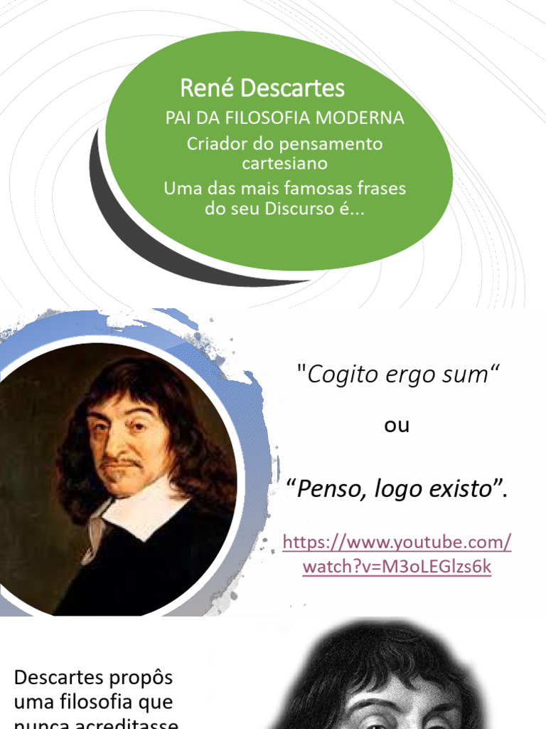 Descartes: Pai da Filosofia Moderna | PDF | Raciocínio dedutivo | René ...