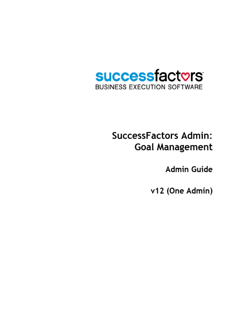 Goal Management Administration Admin Guide | PDF | Computer File ...