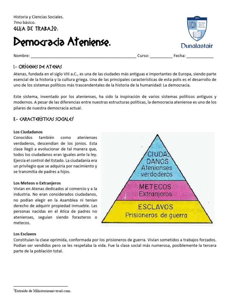 Guía sobre la Democracia Ateniense | PDF | Democracia | Ideologías ...