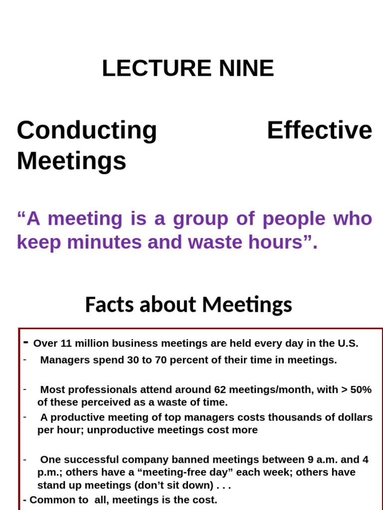 Effective Meeting Strategies and Tips | PDF | Agenda (Meeting) | Committee