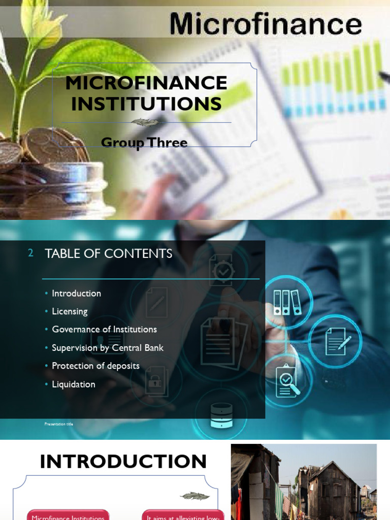 MFIs | PDF | Microfinance | Liquidation