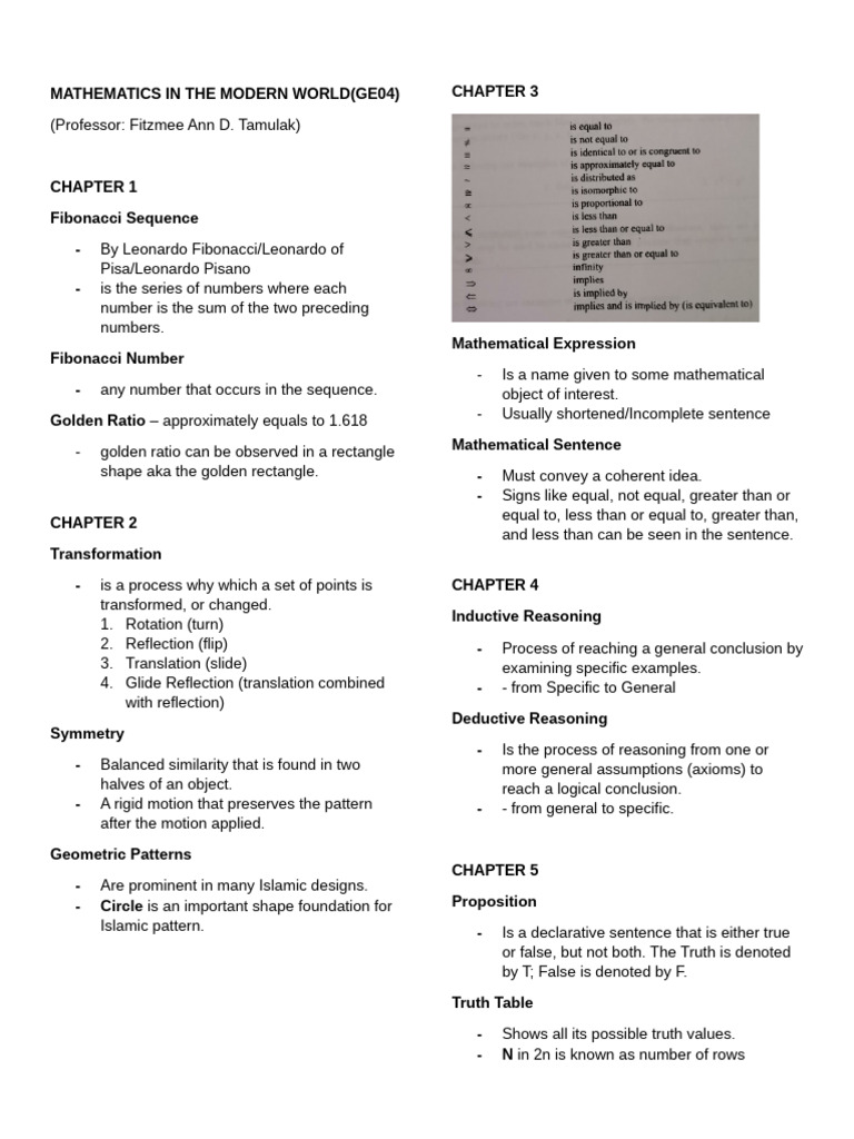 Mathematics Concepts and Principles | PDF | Logic | Mathematical Logic