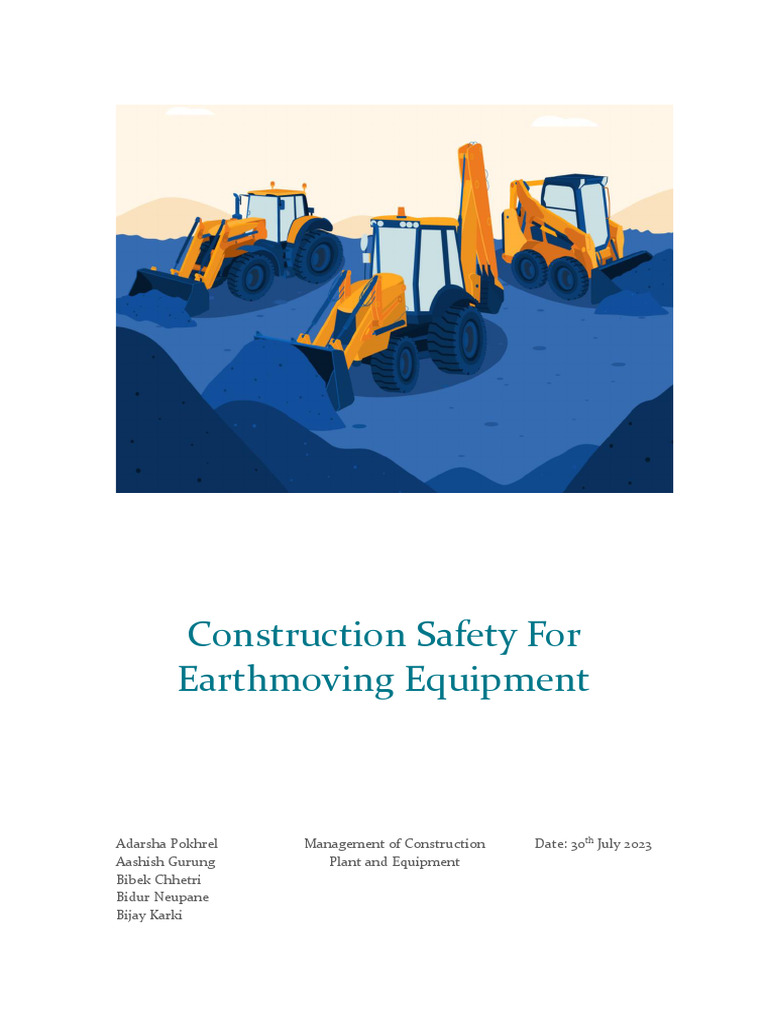 Construction Safety For Earthmoving Equipment | PDF | Heavy Equipment ...