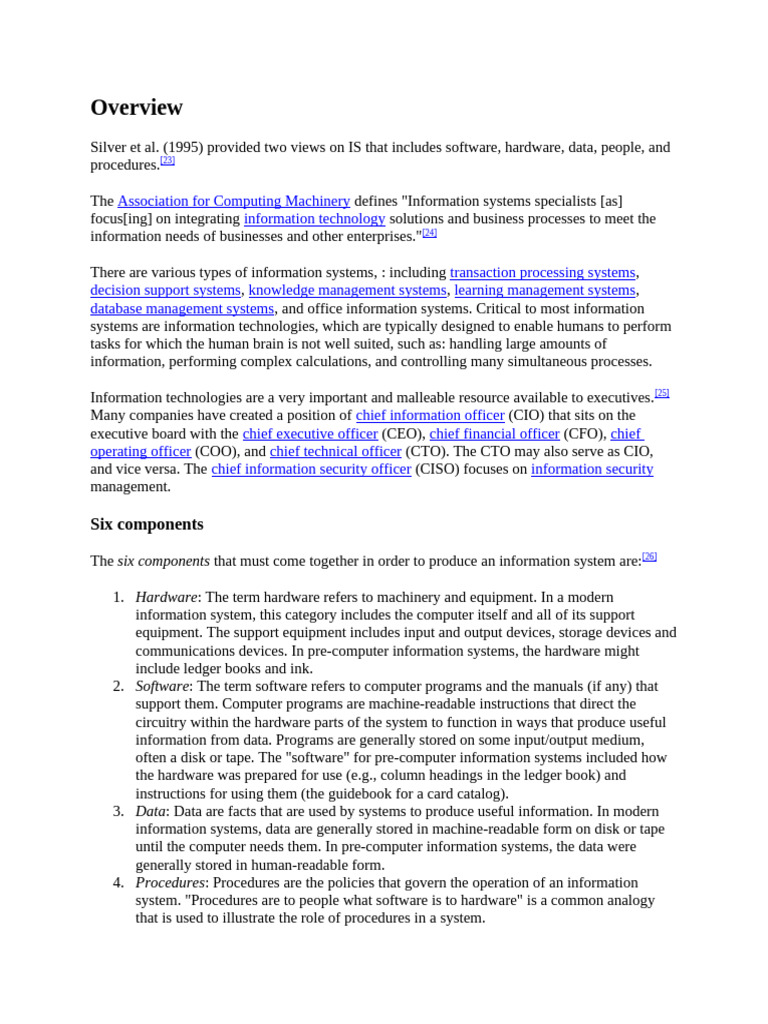 Understanding Information Systems | PDF | Information System | Computer ...