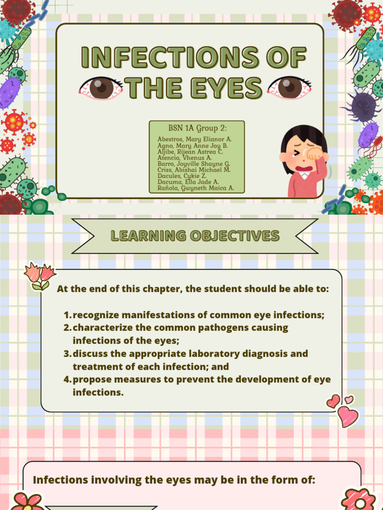 Infections of the Eyes | PDF | Medicine | Microbiology