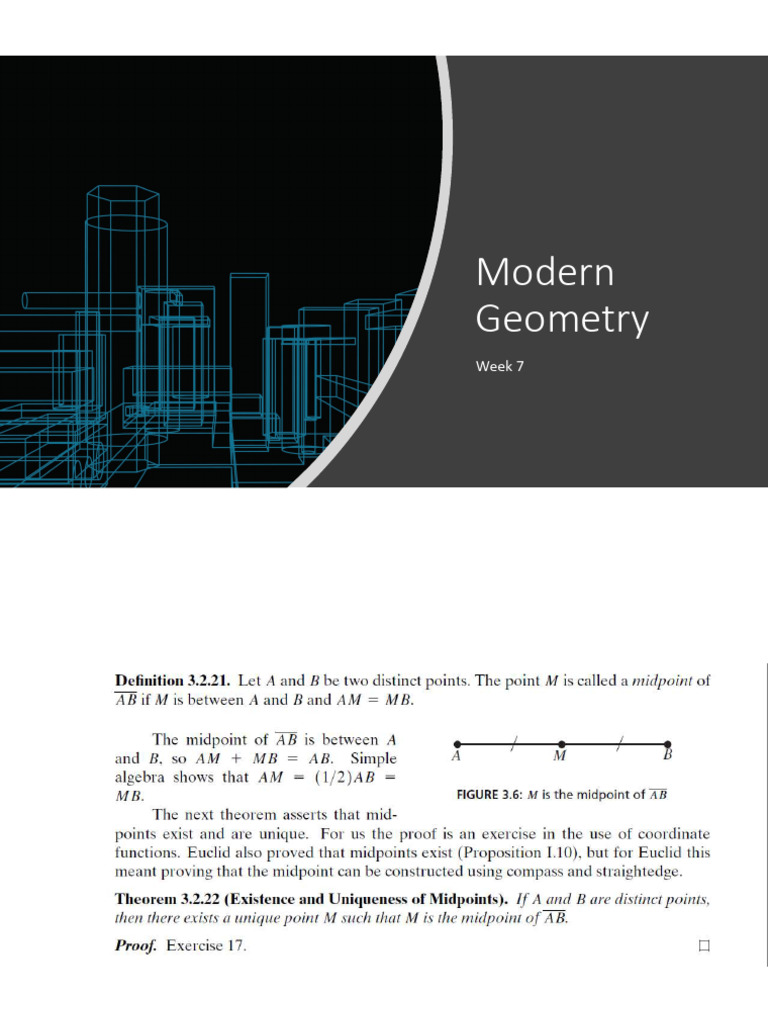 Week 7 Modern Geometry Insights Pdf