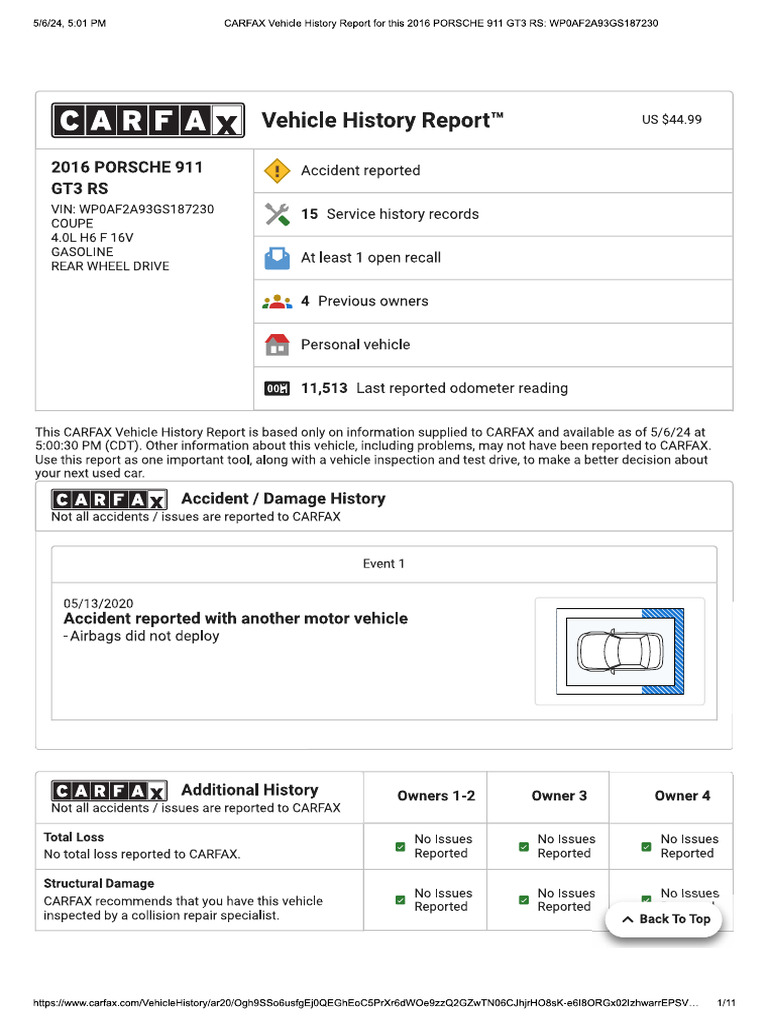 Carfax | PDF