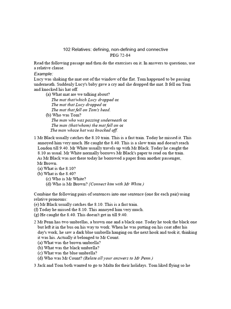 102 Relatives | PDF