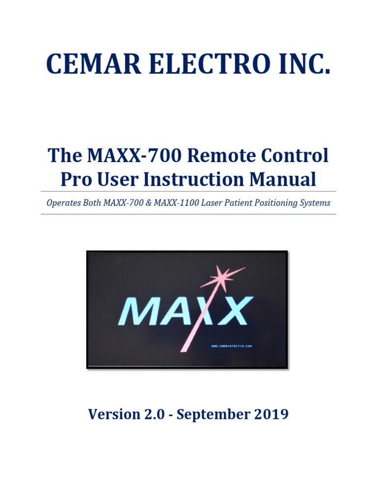 RC Maxx-700 Mi Eng 2019 | PDF | Energy Conservation | Remote Control
