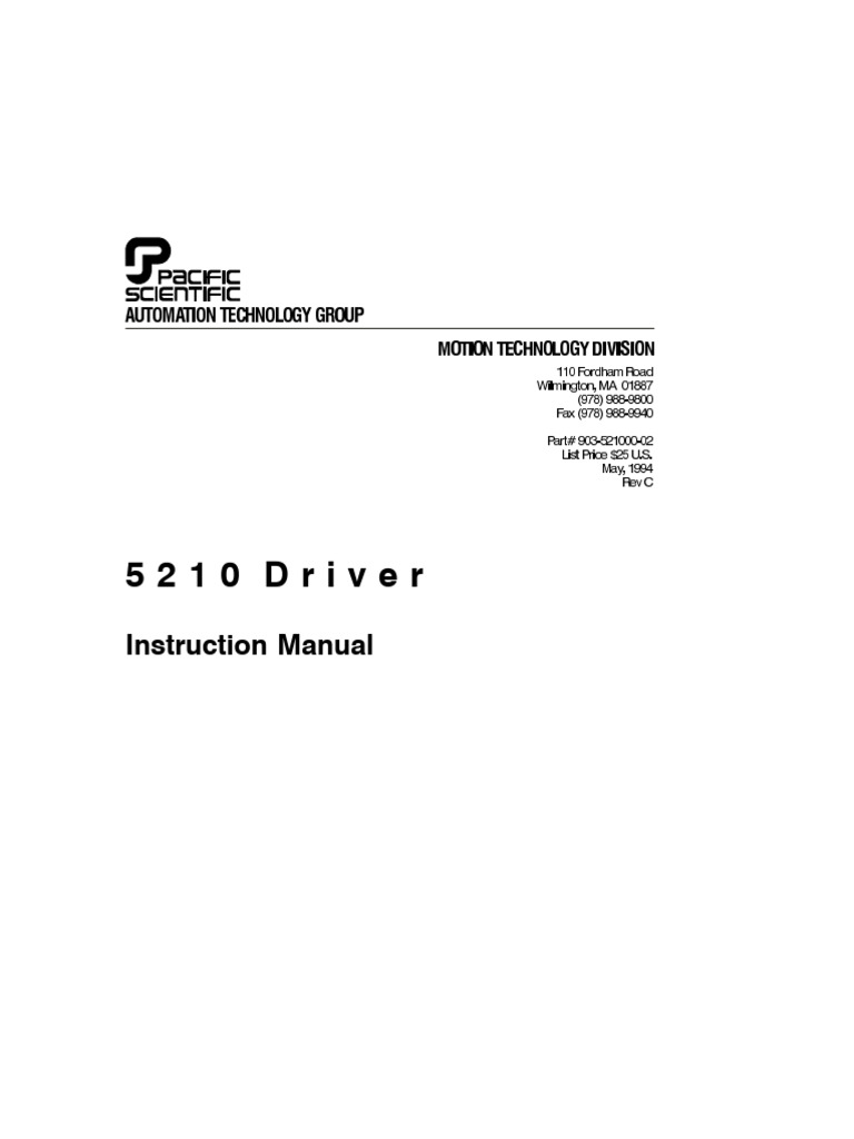 5210 Stepper Motor Driver Manual | PDF | Power Supply | Legal Liability