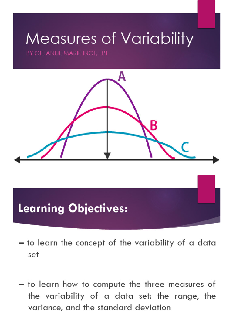 Understanding Measures of Variability | PDF | Variance | Standard Deviation