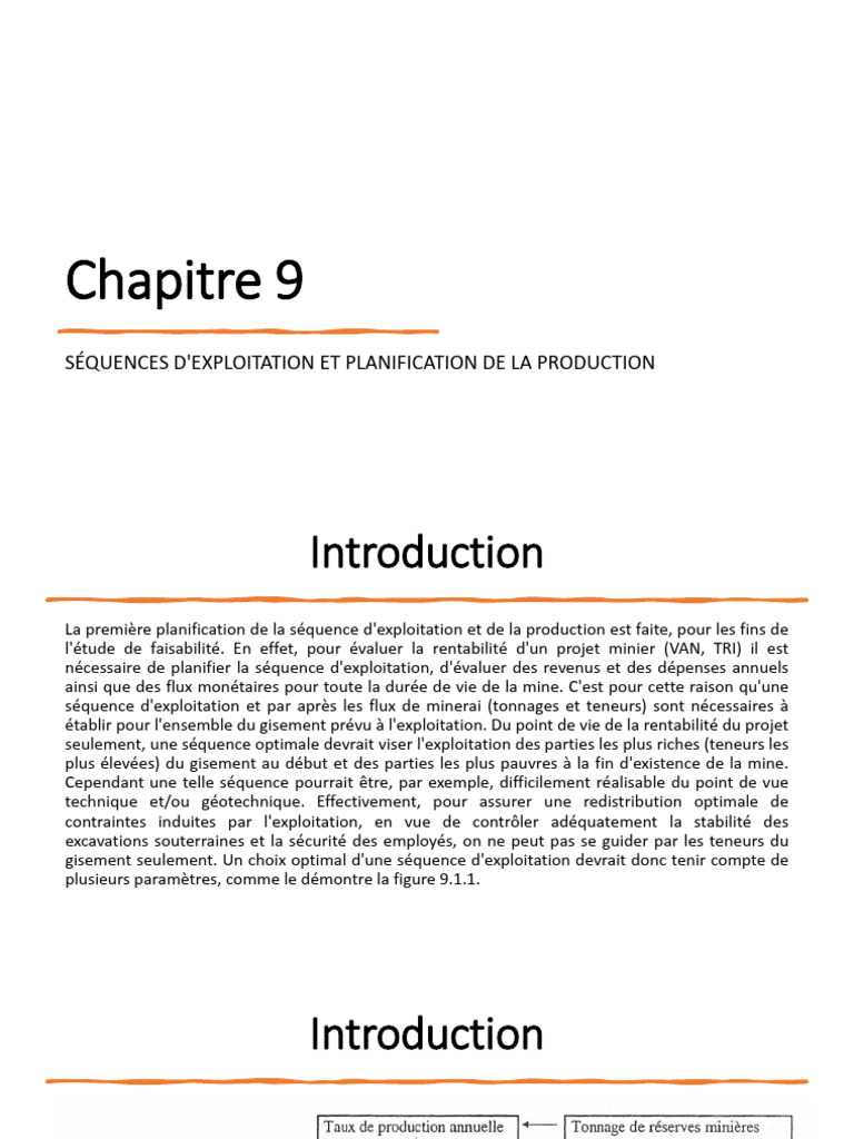 Planification de l'exploitation minière | PDF | Exploitation minière