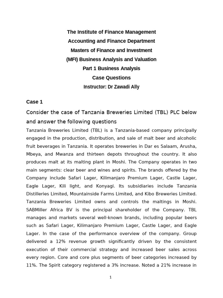 BA Case Studies Questions | PDF | The Coca Cola Company | Business