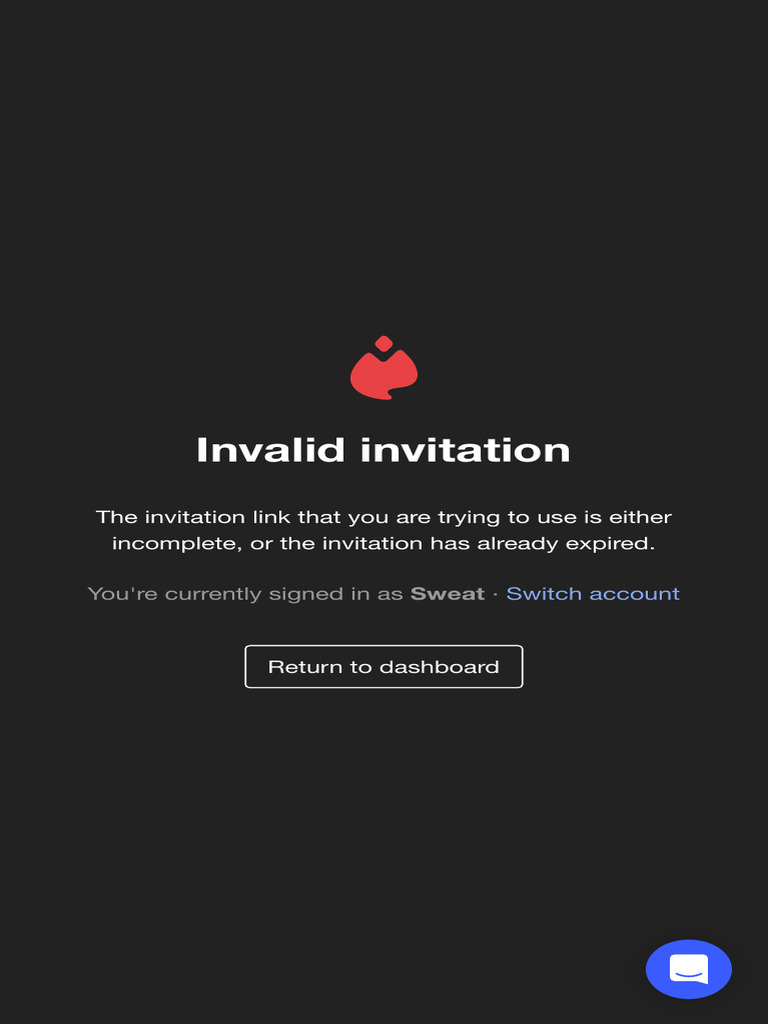 Invalid Invitation Link Error Guide | PDF