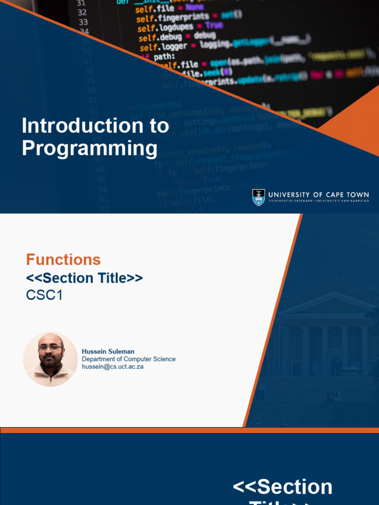 Functions.pptx | PDF | Parameter (Computer Programming) | Scope ...