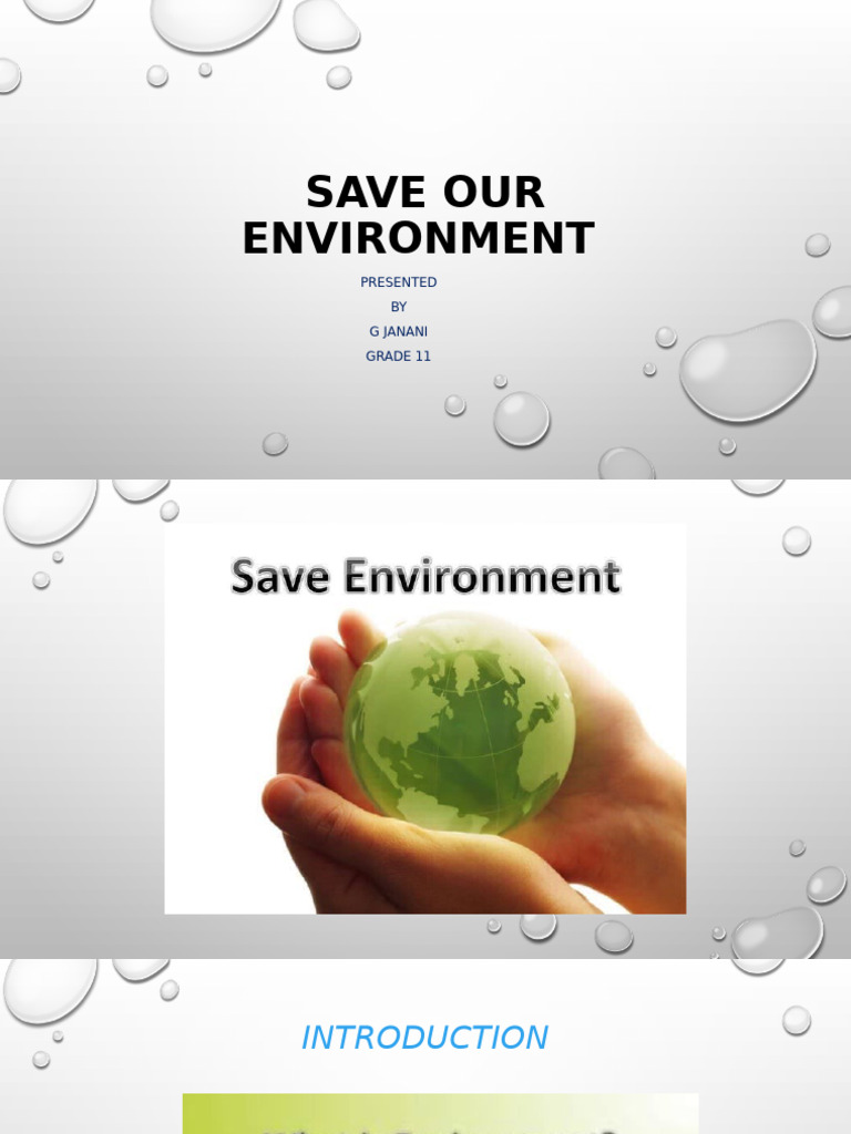 Strategies to Save the Environment | PDF