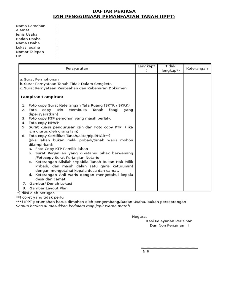 Panduan Permohonan IPPT Tanah | PDF