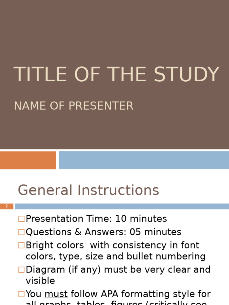 Research Study Presentation Guidelines | PDF | Statistics | Validity ...