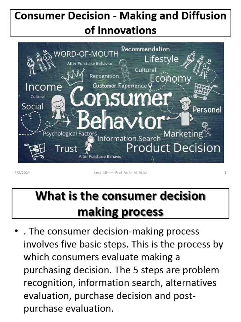Understanding Consumer Decision-Making | PDF | Decision Making | Innovation
