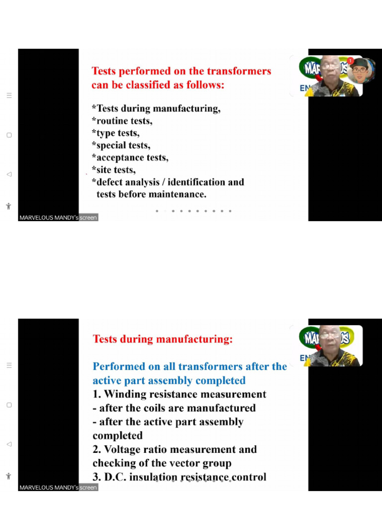 Transformer Testing and Maintenance | PDF