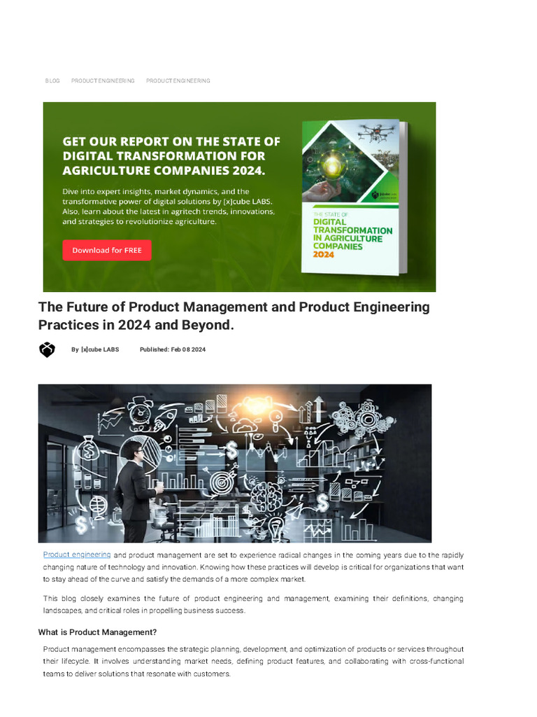 Future of Product Management and Product Engineering Practices - 2024 ...