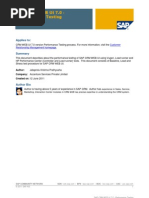 SAP CRM WEB UI 7.0 - Performance Testing