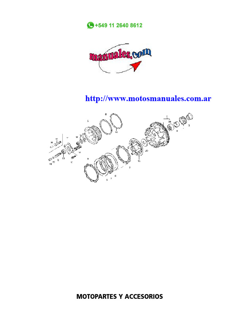 Manual de Despiece Gilera VC 150 | PDF | Embrague | Partes de vehículo