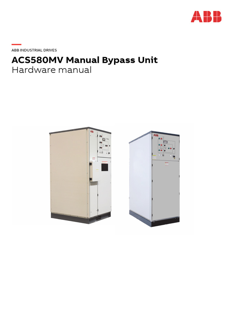 ACS580MV Manual Bypass Unit Guide | PDF | Electrical Wiring | Safety