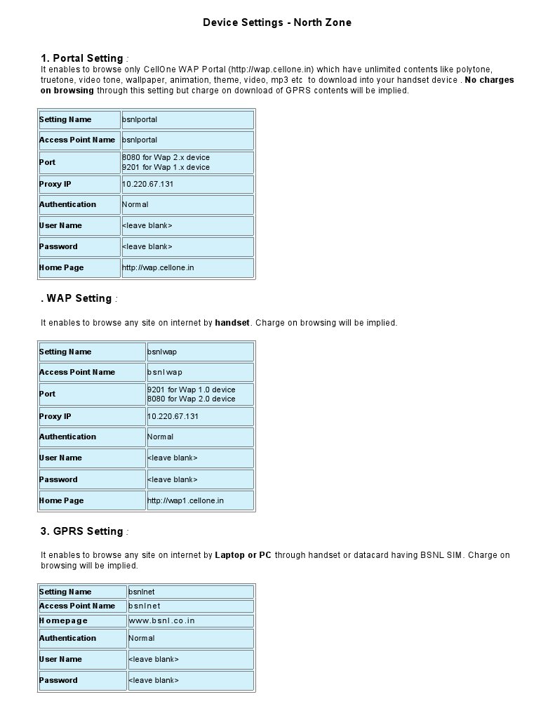 BSNL Device Settings Guide | PDF | Home & Garden | Computers