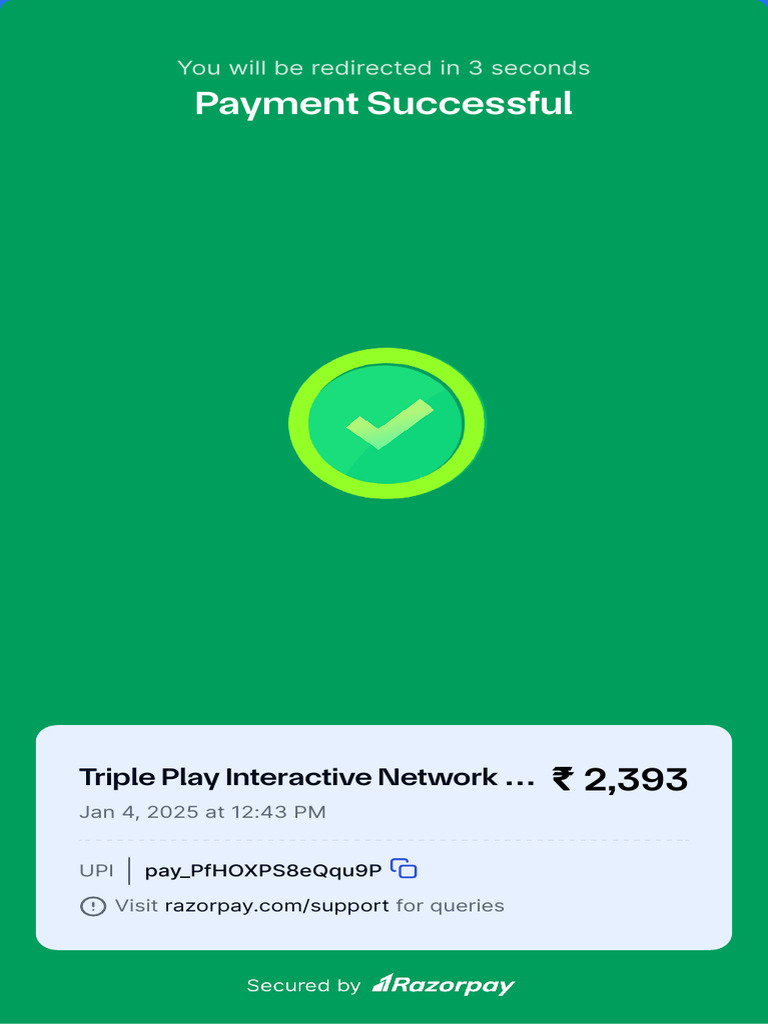 Triple Play Interactive Network Private Limited - Payment Link ...