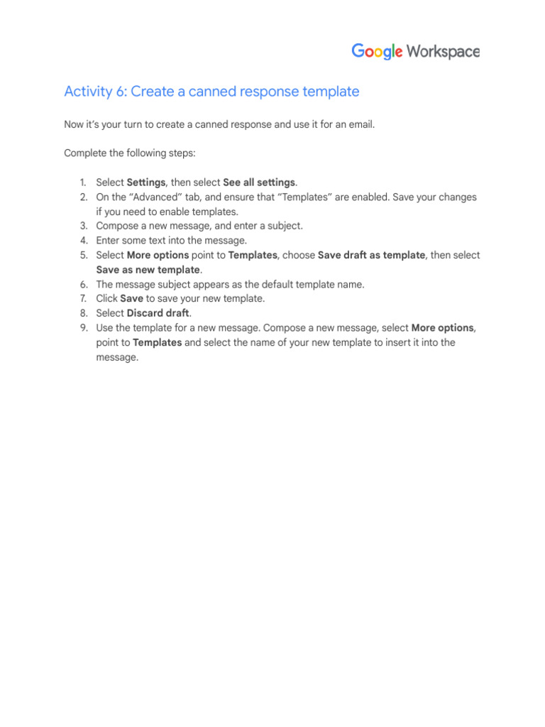 How to Create Email Canned Responses | PDF