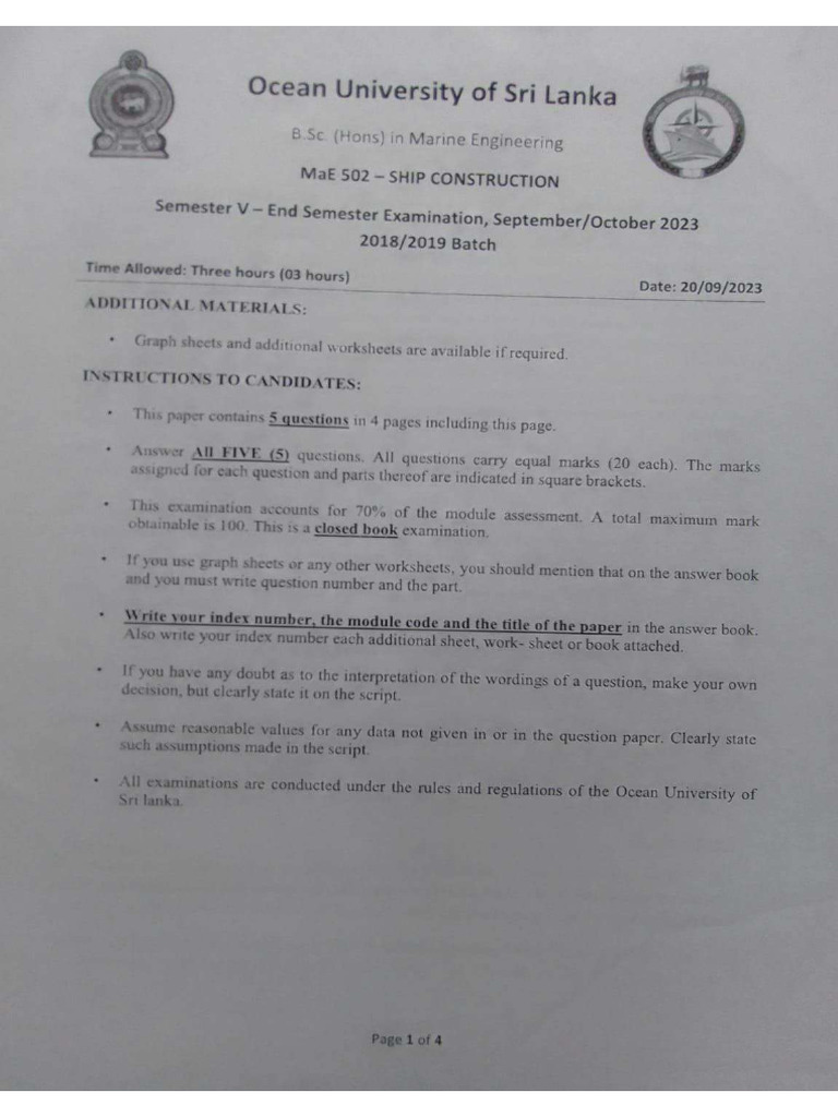 Ship Construction 2018 19 Pdf