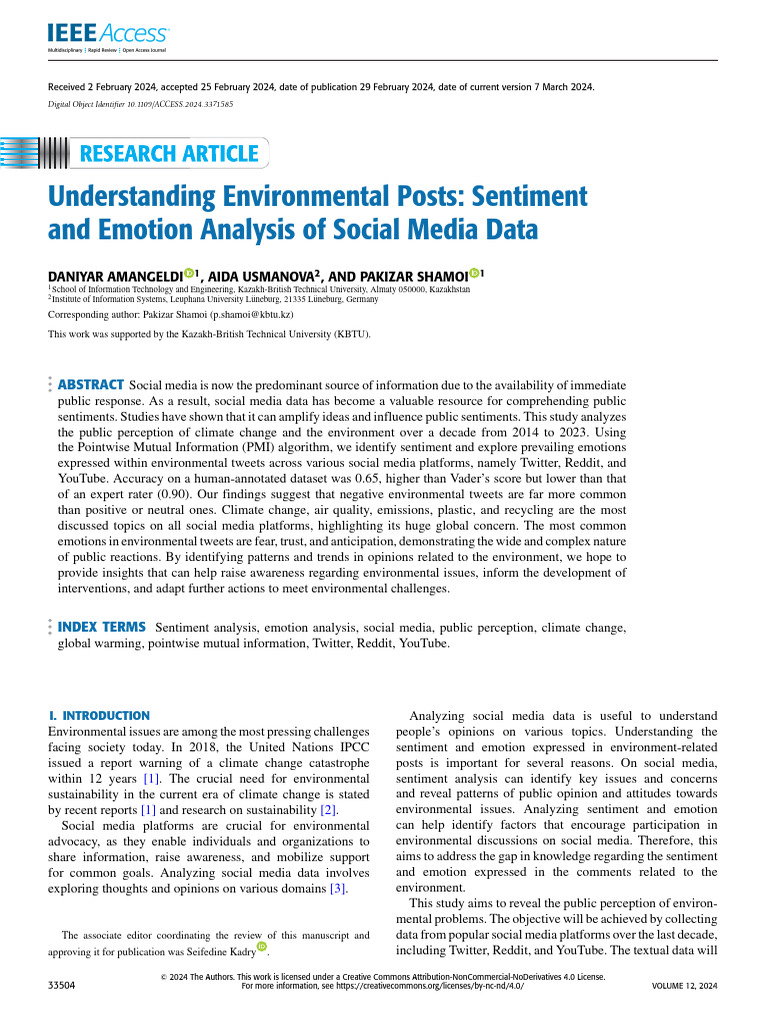Social Media Sentiment on Climate Change | PDF | Social Media | Popular ...
