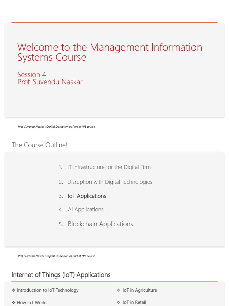 IoT Applications in Digital Disruption | PDF | Internet Of Things ...