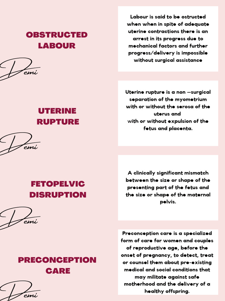Obs & Gynae Flashcards - 20241127 - 084540 - 0000 | PDF | Childbirth ...