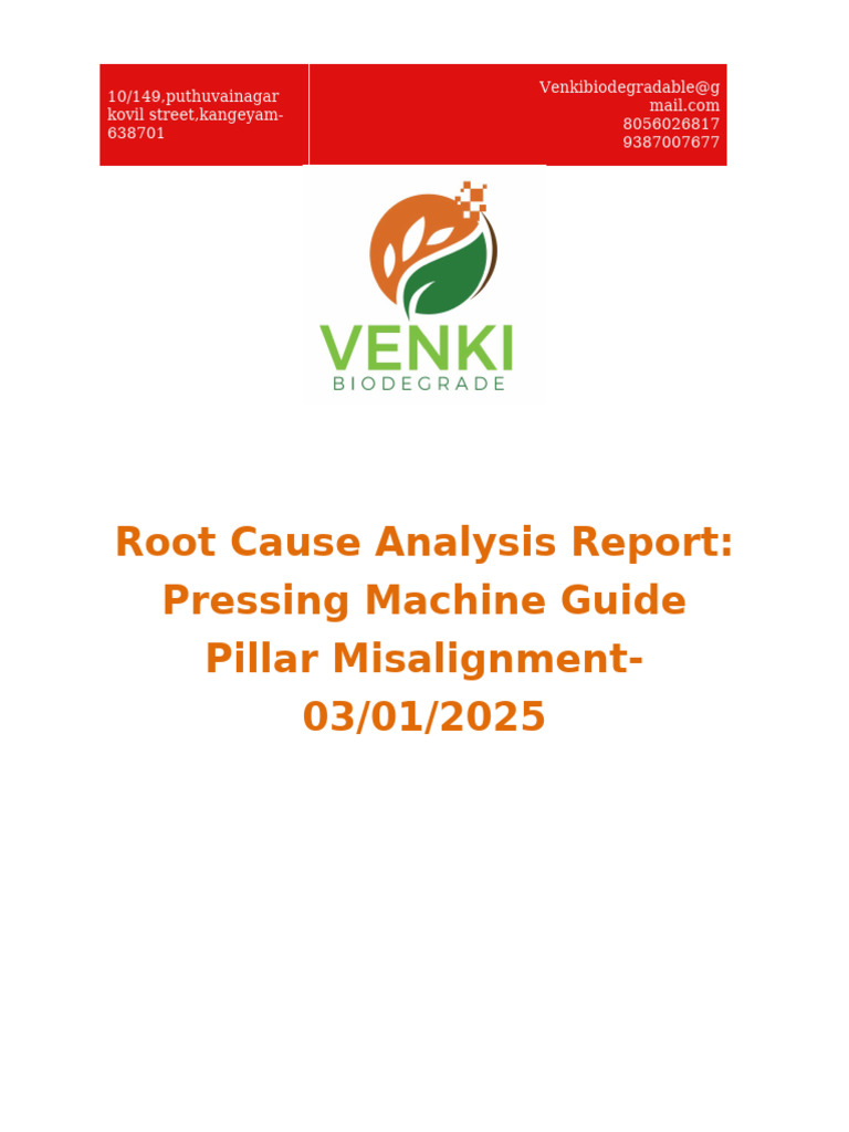 Root Cause Analysis Report 03-01-2025 | PDF