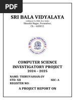 Computer Science Project File Class 12 Cbse | PDF | Python (Programming ...