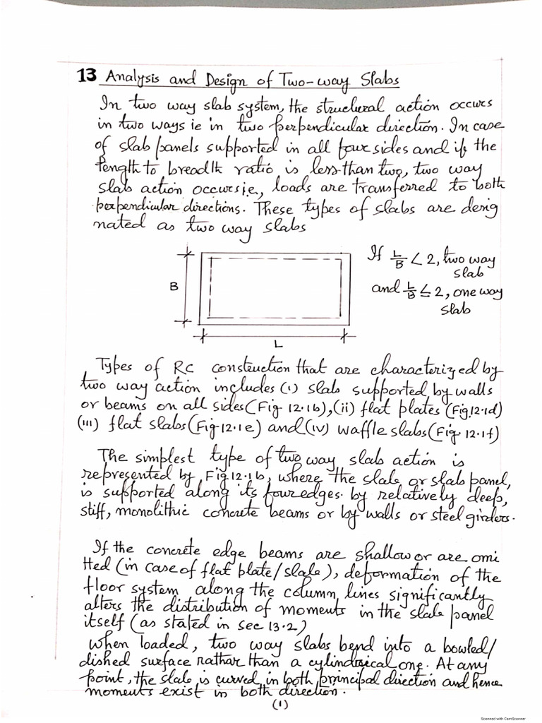 Analysis and Design of Two-Way Slabs | PDF
