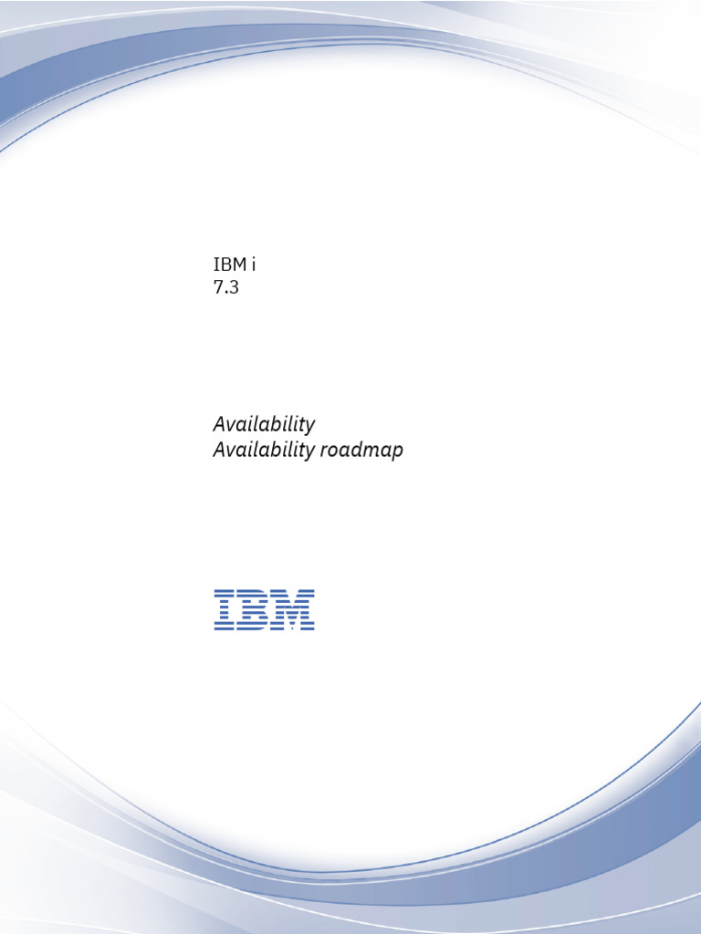 IBM i 7.3 Availability Roadmap Guide | PDF | Backup | Computer Data Storage