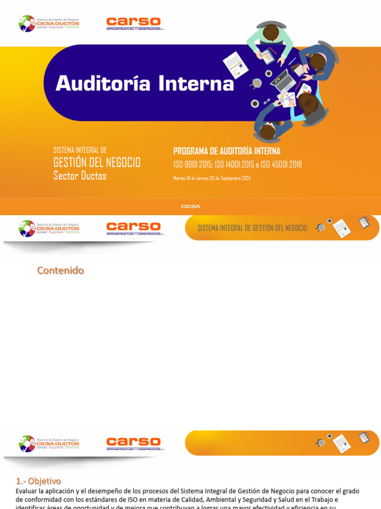 Programa Auditoria Interna al SIGN, sep 2024 | PDF | Business ...