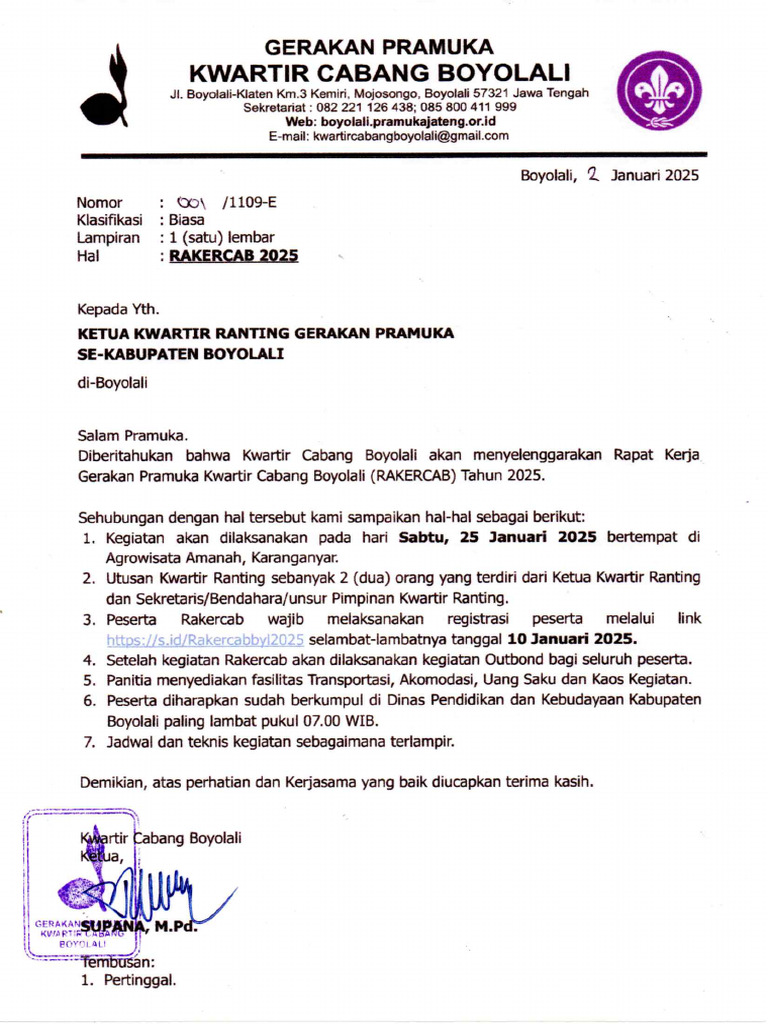 Edaran Rakercab 2025 | PDF