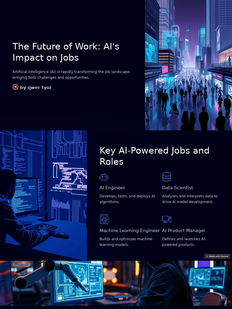 The Future of Work AIs Impact On Jobs | PDF
