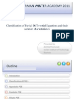 Classification of PDE