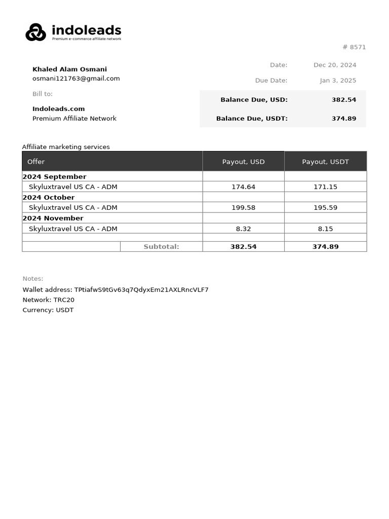 8571 Invoice | PDF