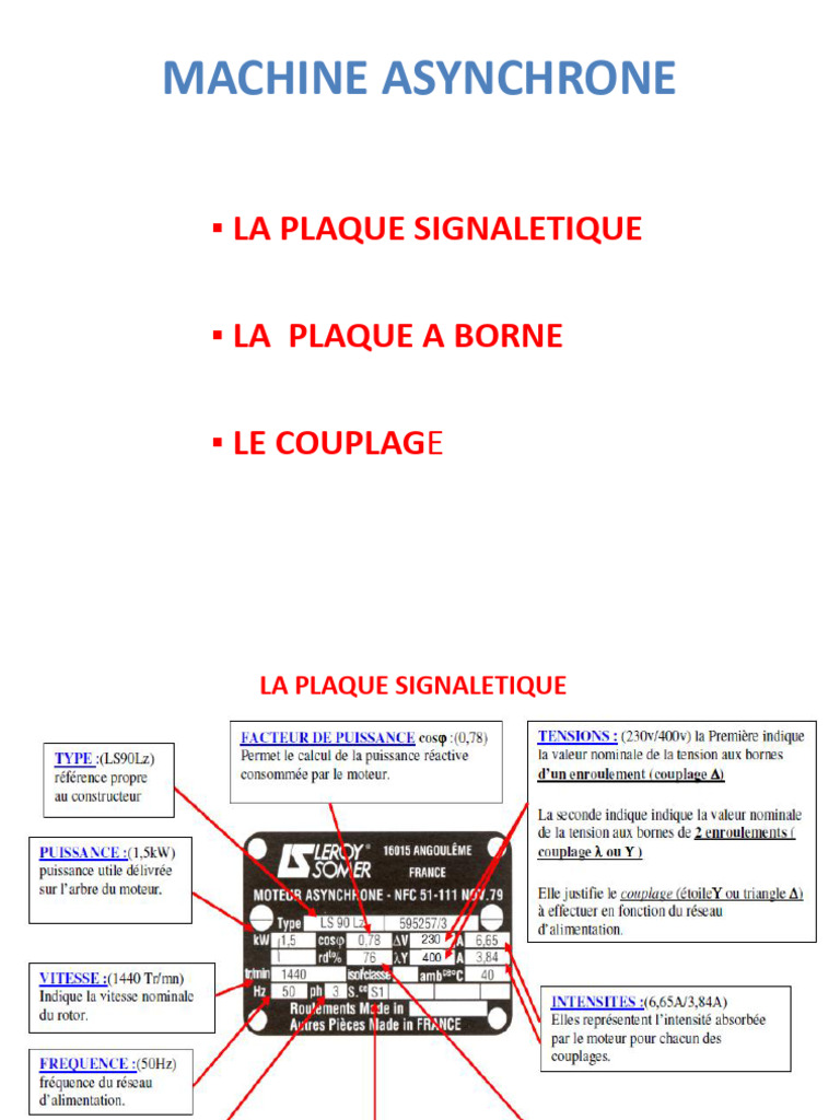 Guide sur le Couplage des Machines Asynchrones | PDF