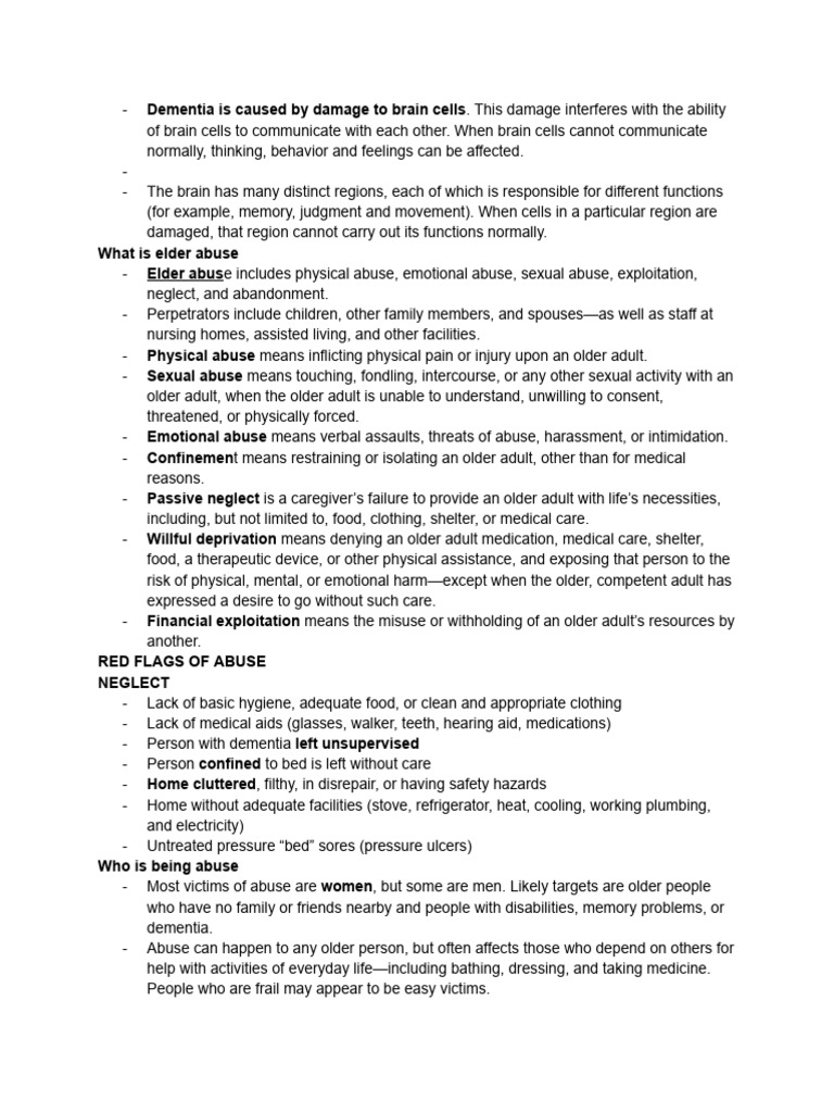 Elder Abuse Awareness Guide | PDF | Funeral