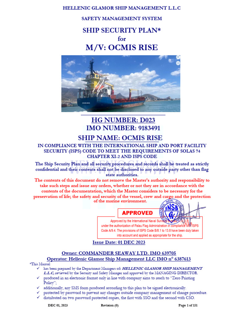01 - D023 - Ocmis Rise - SSP-1 | PDF | Shipping | Water Transport