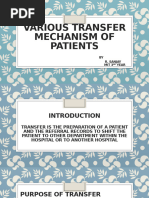 Types of Patient Transfer Techniques | PDF | Human Leg | Disability