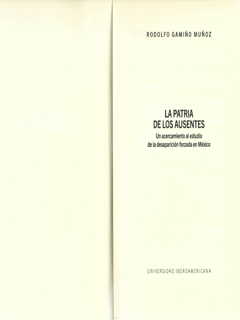 Gamiño Libro Patria de Los Ausentes INTRO | PDF